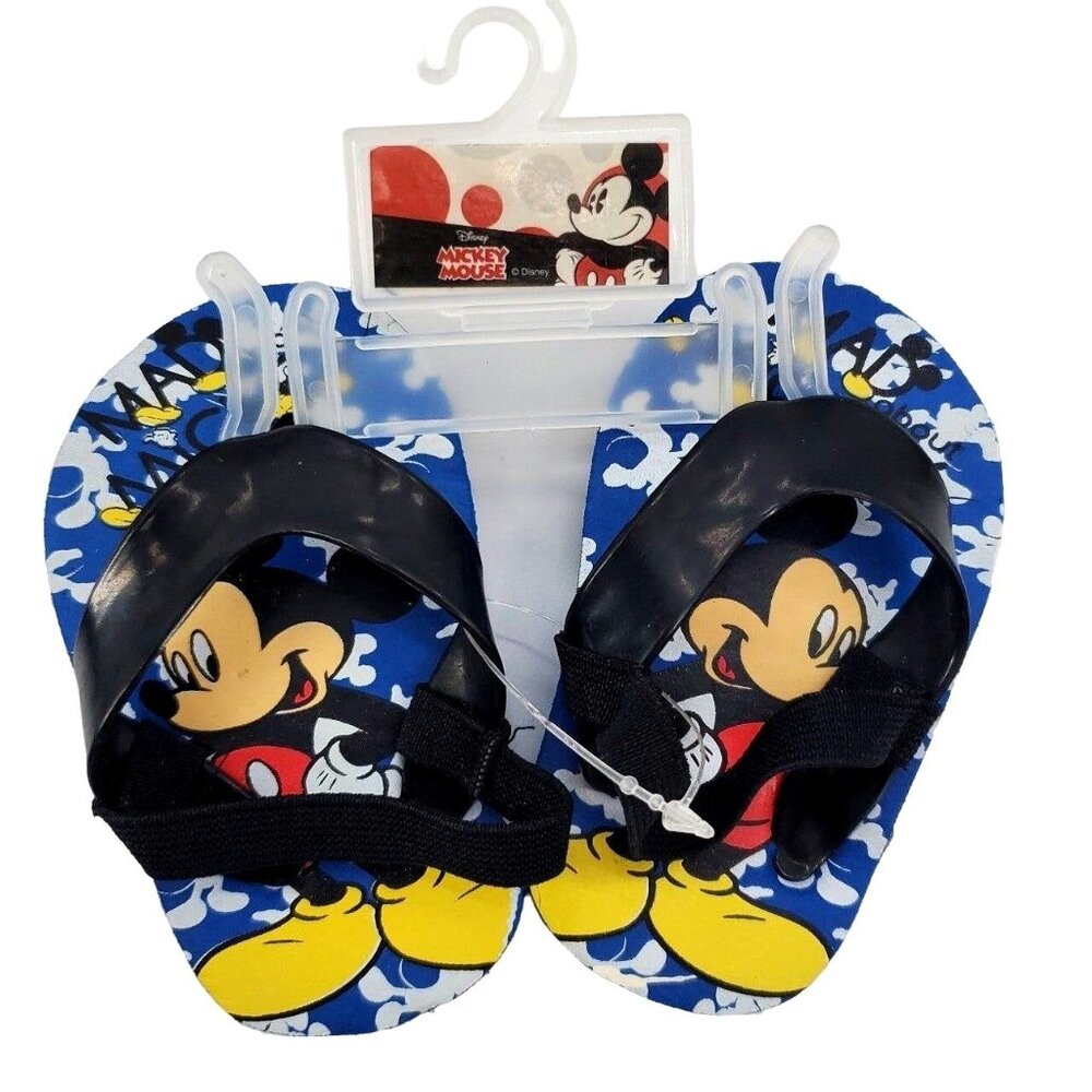 Disney 0-6M Baby Boy Mickey Mouse Sandals Waterproof Flip Flops Summer Shoes
